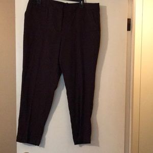 Pants Burgundy and Black woven print